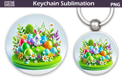 Bunny Easter Keychain | Easter Key Keychain Product Image 1