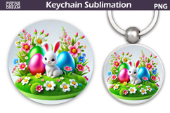 Bunny Easter Keychain | Easter Key Keychain Product Image 1