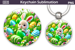 Bunny Easter Keychain | Easter Key Keychain Product Image 1