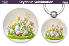 Bunny Easter Keychain | Easter Key Keychain Product Image 1