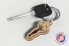Squid Keychain SVG - Laser Cut Sea Life File Product Image 1