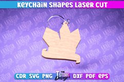 Keychain Shape Laser Cut SVG Design|Funny Wooden Keychain Product Image 1