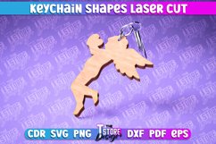 Keychain Shape Laser Cut SVG Design|Funny Wooden Keychain Product Image 1