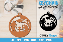 Keychain Soldier memorial Patriotic 4 th July Lasercut Product Image 1