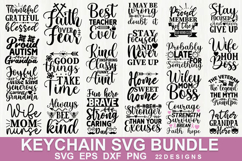 Keychain SVG Bundle | Cute and Fun Keychain Cut File Product Image 1