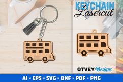 Keychain Transport Lasercut Product Image 1