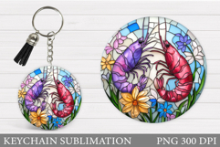 Shrimp Keychain Design. Shrimp Sublimation Product Image 1