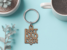 Fathers Day Laser Cut Bundle. Keychain Laser Cut. Dad SVG. Product Image 4