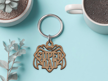 Fathers Day Laser Cut Bundle. Keychain Laser Cut. Dad SVG. Product Image 5