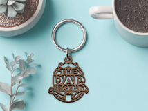 Fathers Day Laser Cut Bundle. Keychain Laser Cut. Dad SVG. Product Image 7