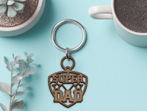 Fathers Day Laser Cut Bundle. Keychain Laser Cut. Dad SVG. Product Image 13
