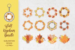 Fall wreaths and bunches keychain bundle. Autumn keychain Product Image 1