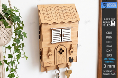 Miniature House Key Holders Laser Cut Bundle | 3D Wall Decor Product Image 4