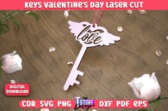 Valentine&#039;s Day Key | Valentine&#039;s Day Keychain | Gift Idea Product Image 1