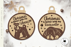Layered Christmas Dog Laser Cut Ornaments Vol.3 Product Image 2