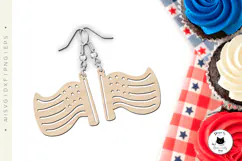 4th Of July Patriotic Earrings Laser Cut Designs Product Image 3