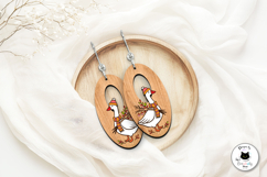 Fall Goose Earrings SVG | Autumn Earrings Laser Cut Product Image 2
