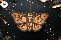 Gothic Christmas Ornaments Laser Cut SVG Product Image 2