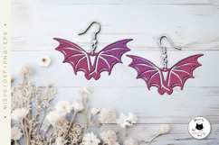 Dragon Wings Earrings Laser Cut File | Fantasy SVG Design Product Image 3