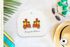 Funny Tiger Earrings | Animal Stud Earrings Laser Cut Product Image 2