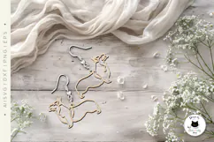 Welsh Corgi Dog Earrings Laser Cut File | Laser Jewelry Product Image 2