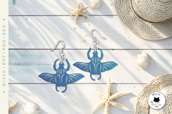 Goliath Beetle Animal Earrings Laser Cut File Product Image 3