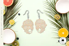 Jungle & Safari Animal Earrings Laser Cut Files Product Image 4