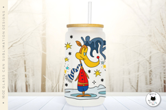 Christmas Libbey Glass PNG | 16 Oz Glass Can Wrap Designs Product Image 2