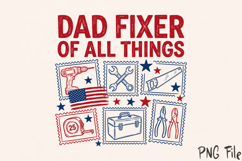 Dad Fixer Of All Things SVG, Funny Handyman Dad PNG Product Image 2