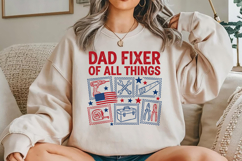Dad Fixer Of All Things SVG, Funny Handyman Dad PNG Product Image 5