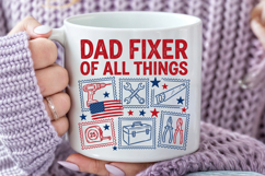 Dad Fixer Of All Things SVG, Funny Handyman Dad PNG Product Image 6