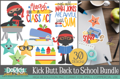 Funny Back to School Clipart Bundle Product Image 1