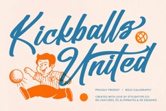 Kickballs United - Bold Calligraphy Product Image 1