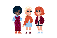 dress kid girl spring fashion vector Product Image 1