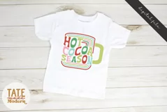 Hot Cocoa Season SVG cut file - Retro Christmas shirt svg Product Image 2