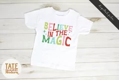 Believe in the magic SVG cut file - Retro Christmas shirt Product Image 3