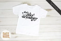 She's a day dreamer SVG cut file - boho girl shirt svg Product Image 3