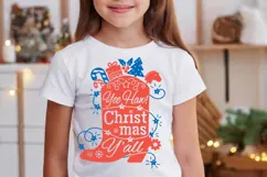 Cowboy Christmas SVG cut file Happy Howdy Printable design Product Image 5