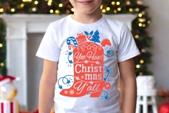 Cowboy Christmas SVG cut file Happy Howdy Printable design Product Image 6