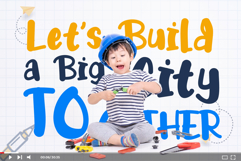 Kiddie Barra | Authentic School Style Webfont WOFF, 2 Styles Product Image 3