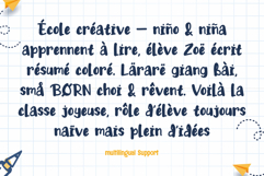 Kiddie Barra | Authentic School Style Webfont WOFF, 2 Styles Product Image 6