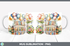 GorgeousKids 01 Bookshelf Mug Wrap design.