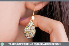 GorgeousKids 01 Bookshelf Teardrop Earrings design.