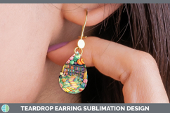 GorgeousKids 01 Bookshelf Teardrop Earrings design.