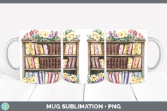 GorgeousKids 01 Bookshelf Mug Wrap design.