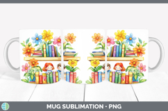 GorgeousKids 01 Bookshelf Mug Wrap design.