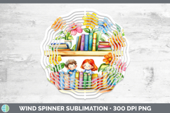 GorgeousKids 01 Bookshelf Wind Spinner design.