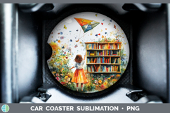 GorgeousKids 01 Bookshelf Car Coaster design.