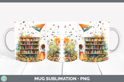 GorgeousKids 01 Bookshelf Mug Wrap design.