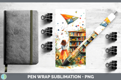 GorgeousKids 01 Bookshelf Pen Wrap design.